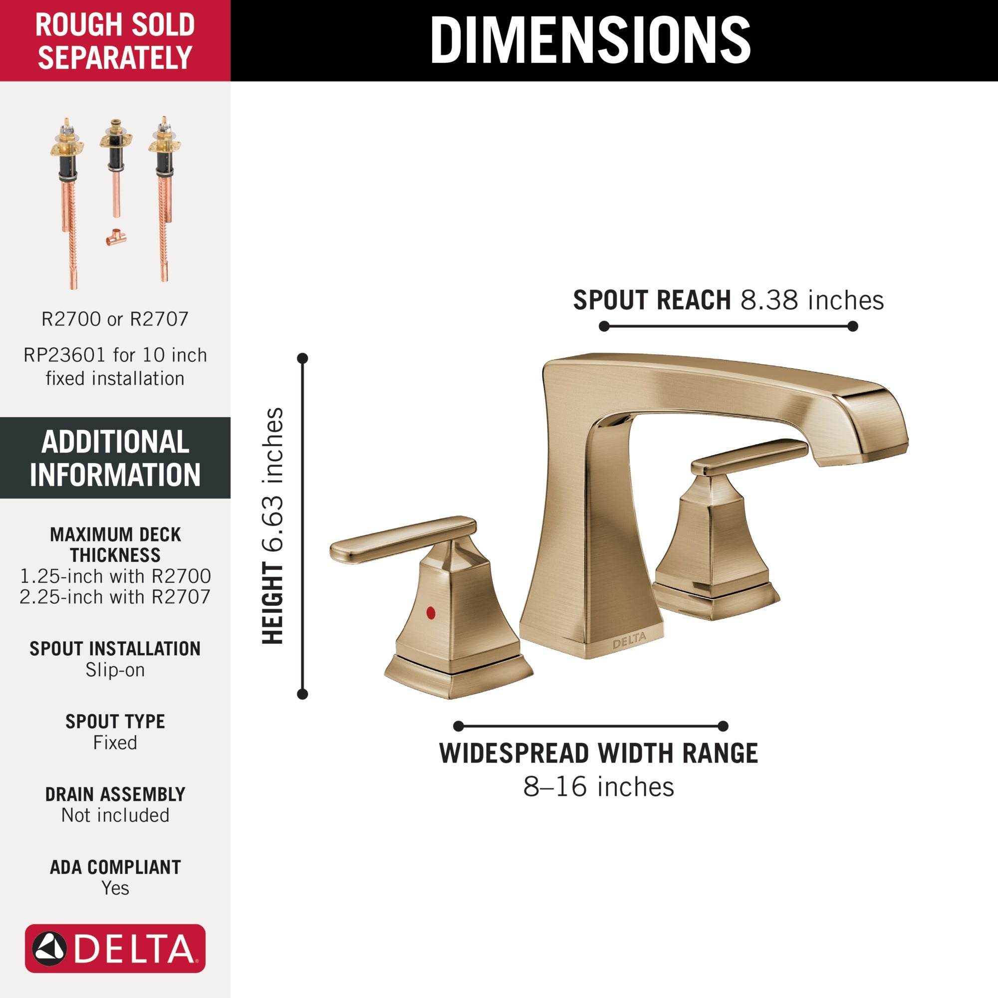 Delta Ashlyn® Roman Tub Trim