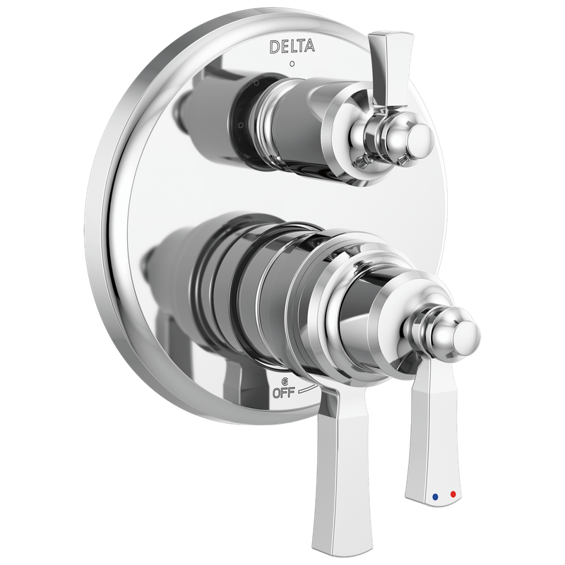 Delta Dorval™ Traditional 2-Handle Monitor 17 Series Valve Trim with 3 Setting Diverter