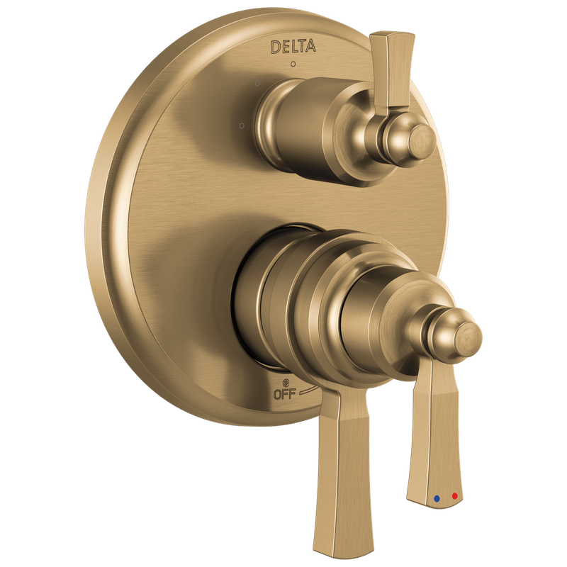 Delta Dorval™ Traditional 2-Handle Monitor 17 Series Valve Trim with 3 Setting Diverter