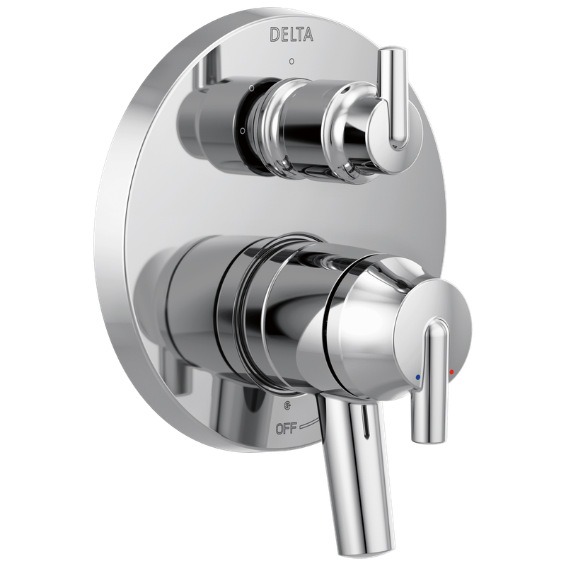Delta Trinsic® Contemporary Two Handle Monitor® 17 Series Valve Trim with 3-Setting Integrated Diverter
