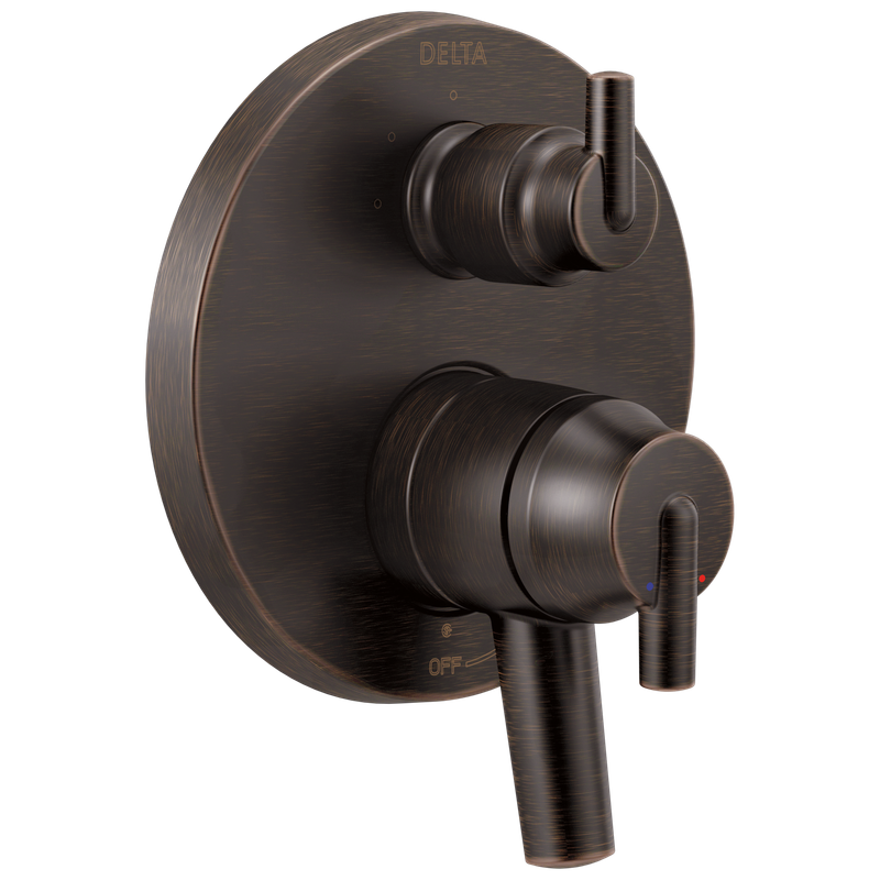 Delta Trinsic® Contemporary Two Handle Monitor® 17 Series Valve Trim with 3-Setting Integrated Diverter