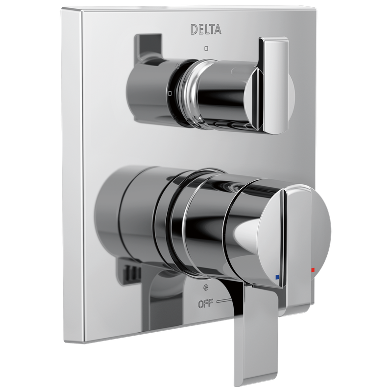 Delta Ara® Angular Modern Monitor® 17 Series Valve Trim with 3-Setting Integrated Diverter
