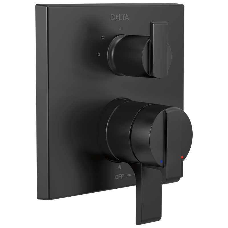 Delta Ara® Angular Modern Monitor® 17 Series Valve Trim with 3-Setting Integrated Diverter