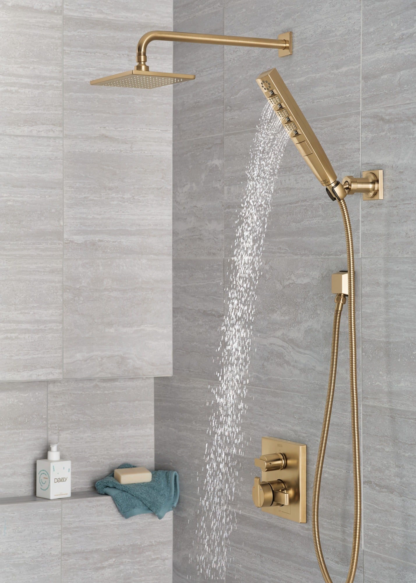 Delta Universal Showering Components H2OKinetic® 4-Setting Wall Mount Hand Shower