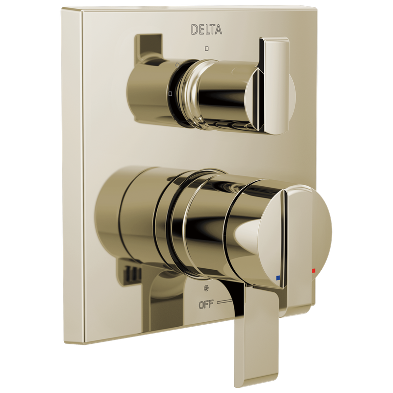 Delta Ara® Angular Modern Monitor® 17 Series Valve Trim with 3-Setting Integrated Diverter