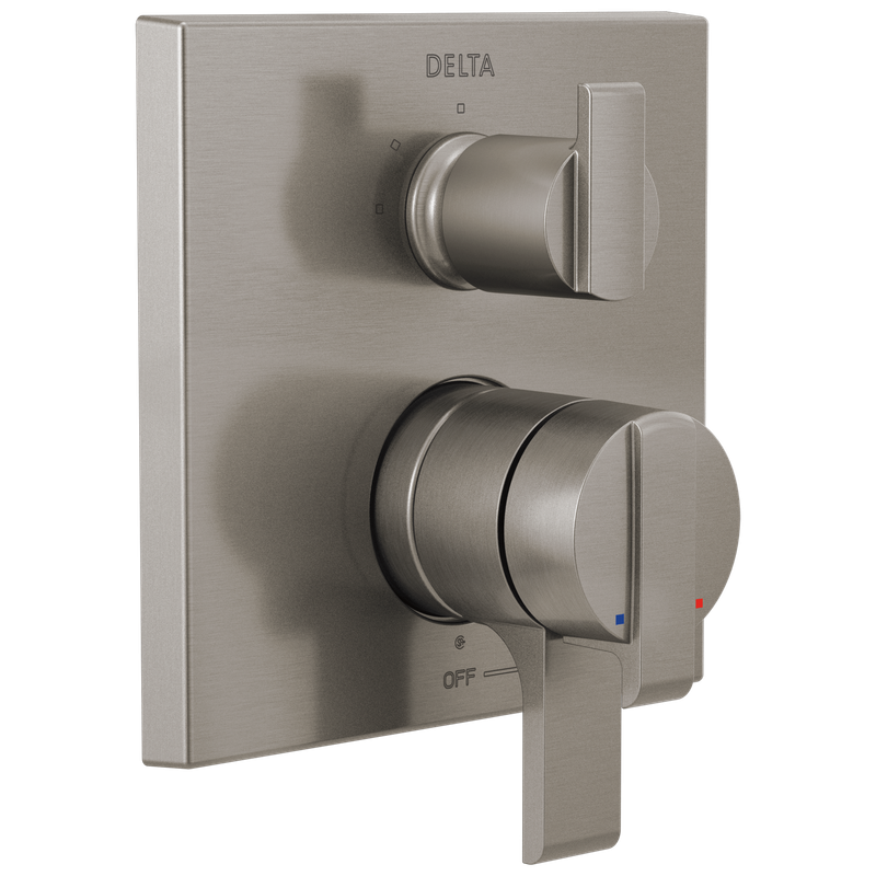 Delta Ara® Angular Modern Monitor® 17 Series Valve Trim with 3-Setting Integrated Diverter