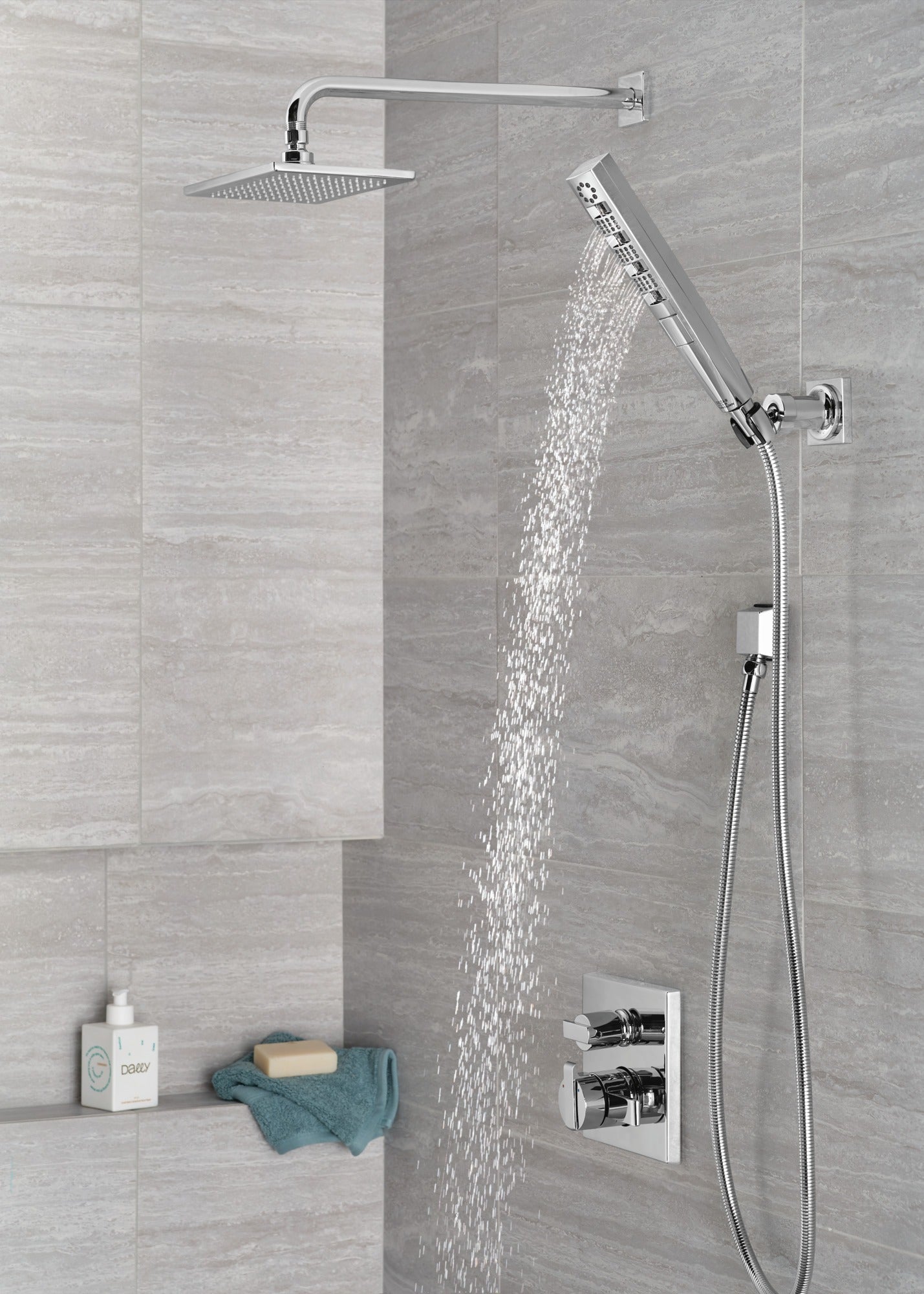 Delta Ara® Angular Modern Monitor® 17 Series Valve Trim with 3-Setting Integrated Diverter