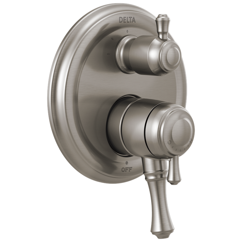 Delta Cassidy® Traditional 2-Handle Monitor® 17 Series Valve Trim with 3-Setting Integrated Diverter