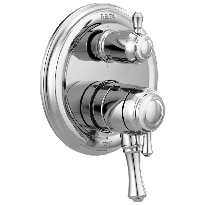 Delta Cassidy® Traditional 2-Handle Monitor® 17 Series Valve Trim with 6-Setting Integrated Diverter
