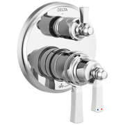 Delta Dorval™ Traditional 2-Handle Monitor 17T Series Valve Trim with 3 Setting Diverter