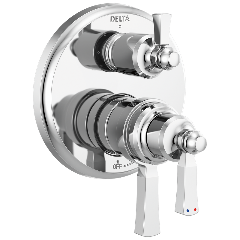 Delta Dorval™ Traditional 2-Handle Monitor 17T Series Valve Trim with 3 Setting Diverter