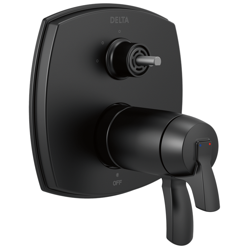 Delta Stryke® 17 Thermostatic Integrated Diverter Trim with Three Function Diverter Less Diverter Handle