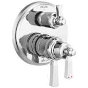 Delta Dorval™ Traditional 2-Handle Monitor 17T Series Valve Trim with 6 Setting Diverter