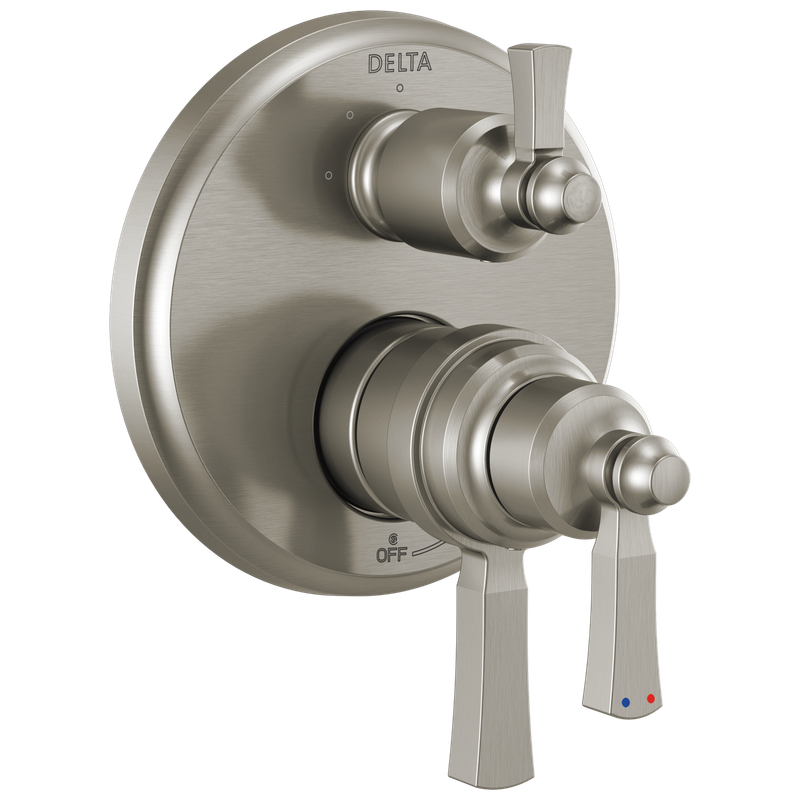 Delta Dorval™ Traditional 2-Handle Monitor 17T Series Valve Trim with 6 Setting Diverter