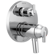 Delta Trinsic® Contemporary Two Handle TempAssure® 17T Series Valve Trim with 6-Setting Integrated Diverter