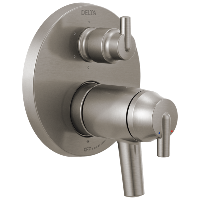 Delta Trinsic® Contemporary Two Handle TempAssure® 17T Series Valve Trim with 6-Setting Integrated Diverter