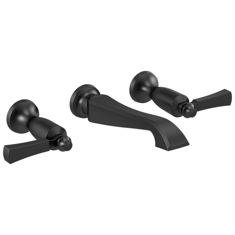 Delta Dorval™ Two Handle Wall Mount Bathroom Faucet Trim Only