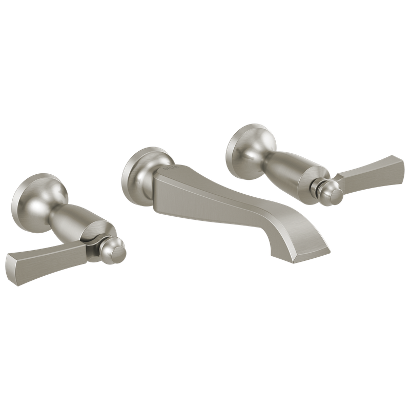 Delta Dorval™ Two Handle Wall Mount Bathroom Faucet Trim Only