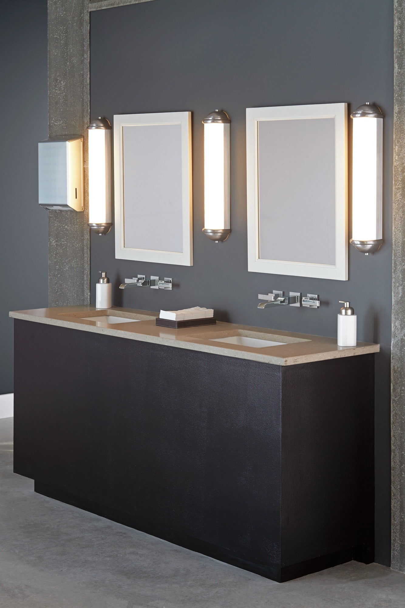 Delta Ara® Two Handle Wall Mount Channel Bathroom Faucet Trim