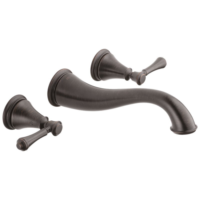 Delta Cassidy® Two Handle Wall Mount Bathroom Faucet Trim