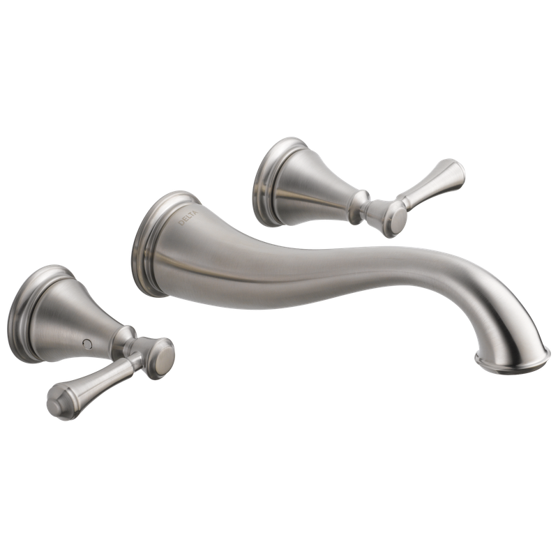 Delta Cassidy® Two Handle Wall Mount Bathroom Faucet Trim