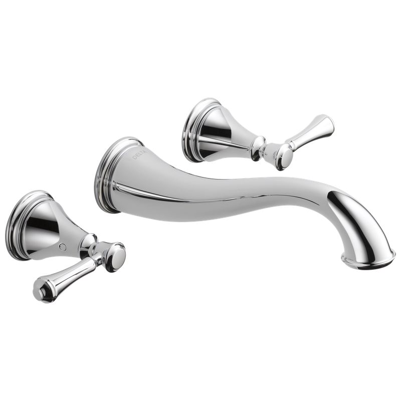 Delta Cassidy® Two Handle Wall Mount Bathroom Faucet Trim