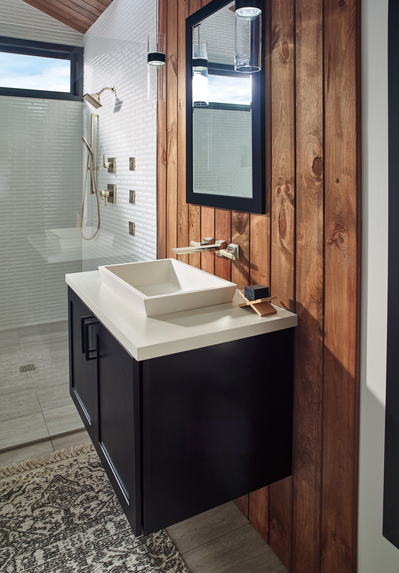 Delta Pivotal® Two Handle Wall Mount Bathroom Faucet Trim