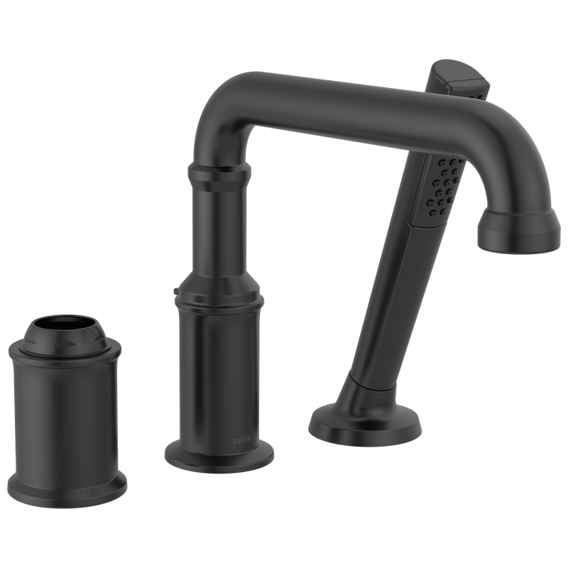 Delta Broderick® Three Hole Roman Tub Trim with Hand Shower - Less Handle