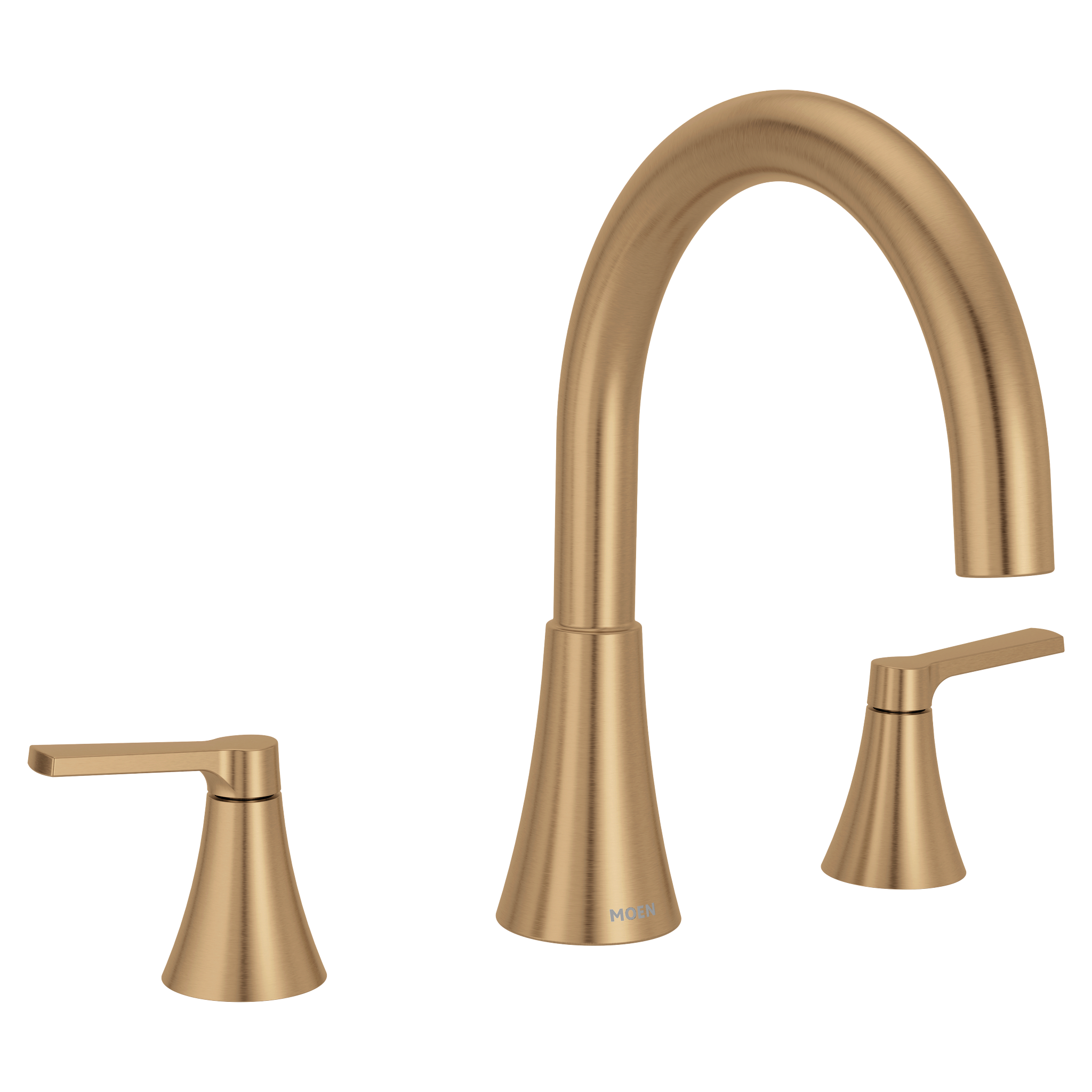 Moen T430 Jase Chrome two-handle non diverter roman tub faucet
