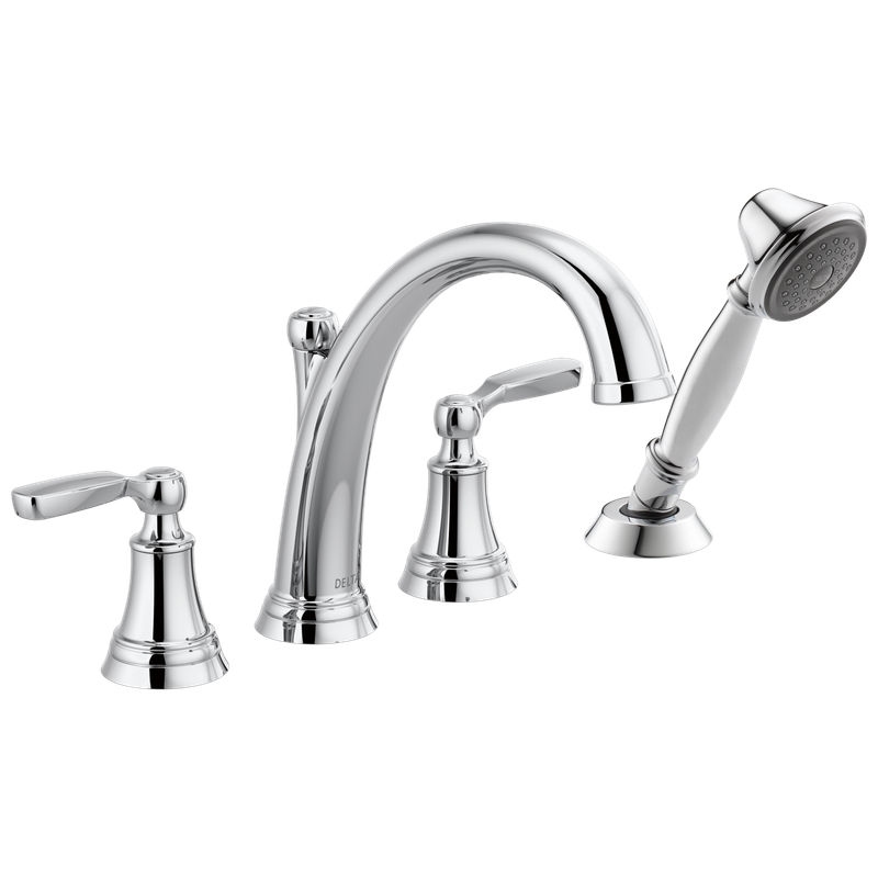 Delta Woodhurst™ Roman Tub with Handshower Trim