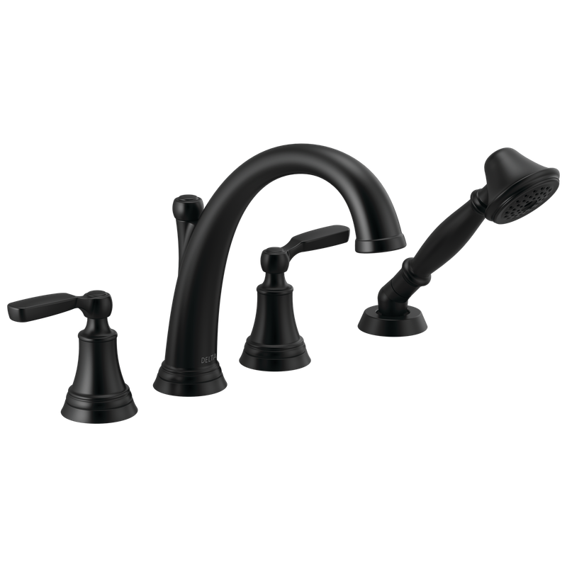 Delta Woodhurst™ Roman Tub with Hand Shower Trim