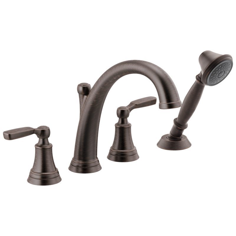 Delta Woodhurst™ Roman Tub with Handshower Trim