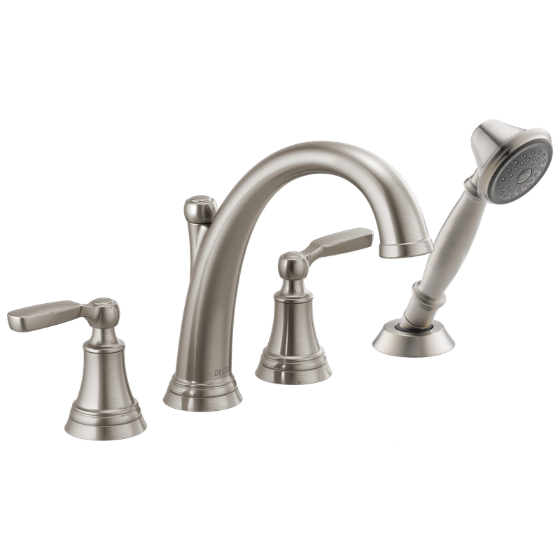 Delta Woodhurst™ Roman Tub with Handshower Trim