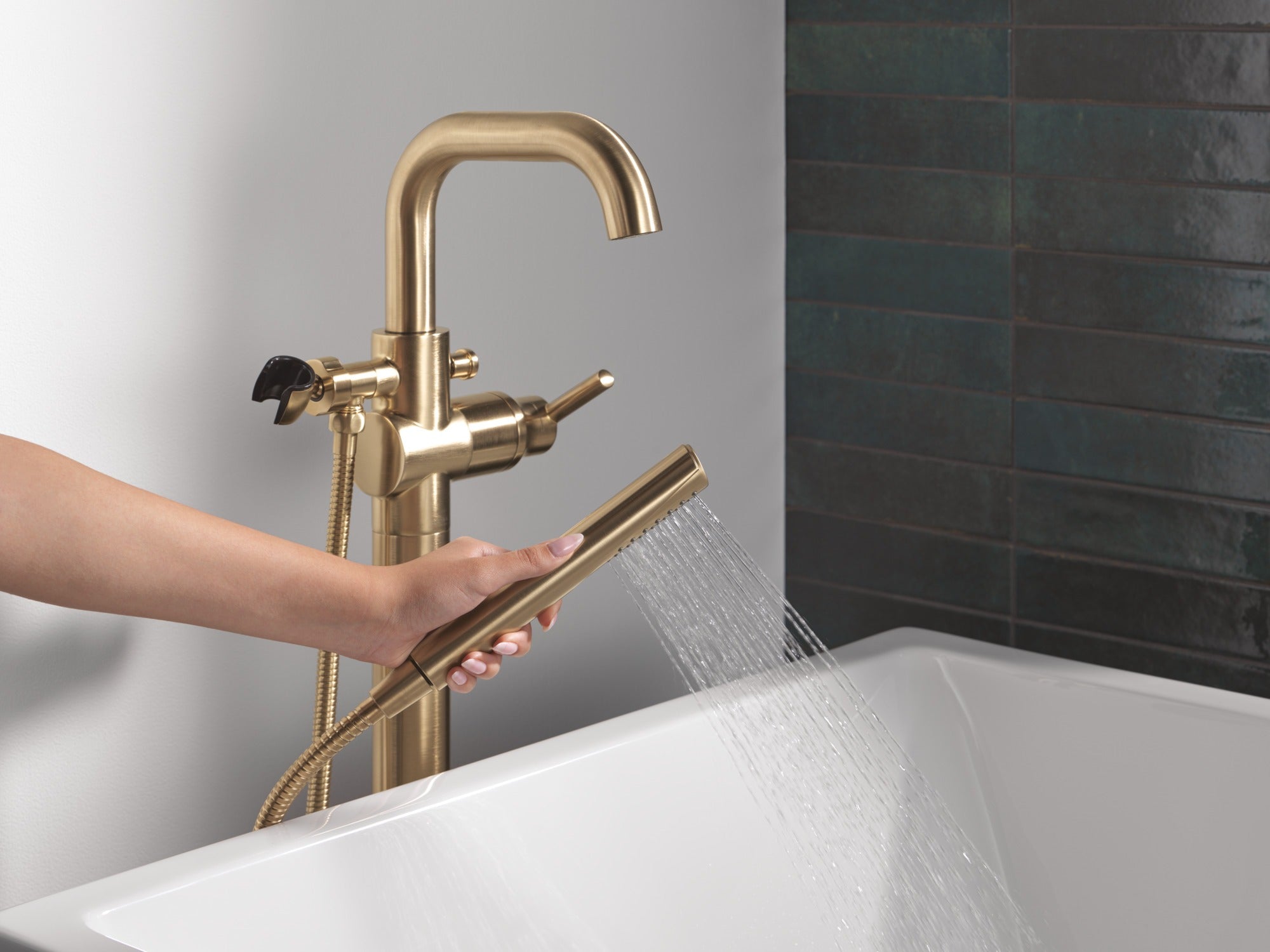 Delta Trinsic® Floor Mount Tub Filler