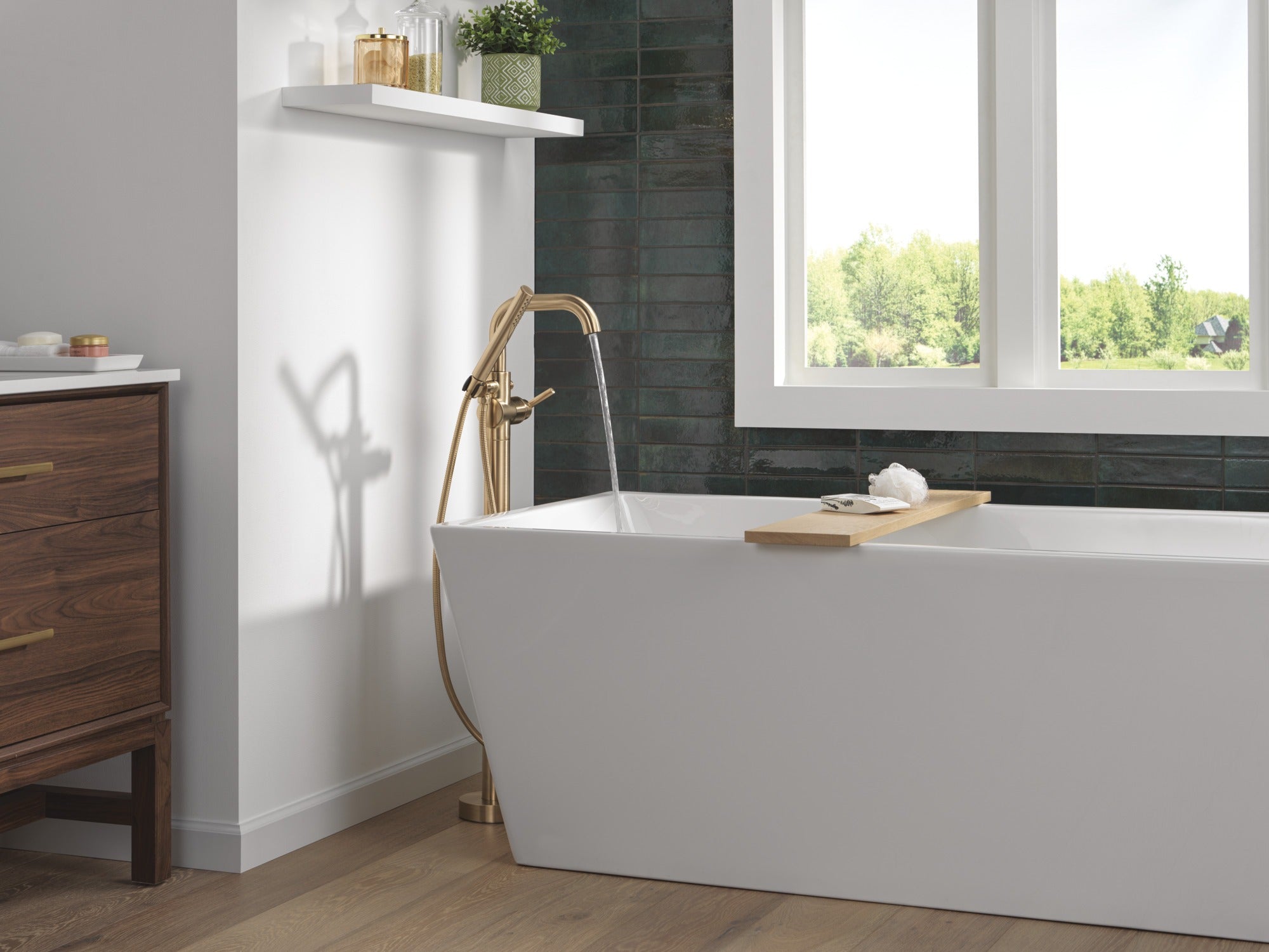 Delta Trinsic® Floor Mount Tub Filler