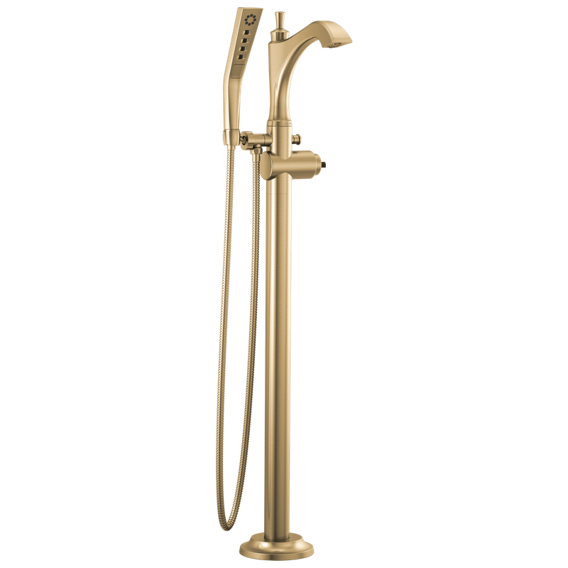 Delta Dorval™ Single Handle Floor Mount Tub Filler Trim - Less Handle
