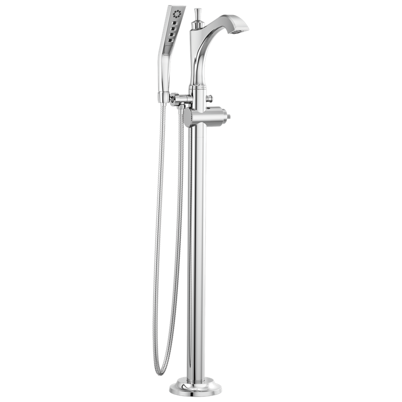 Delta Dorval™ Single Handle Floor Mount Tub Filler Trim - Less Handle