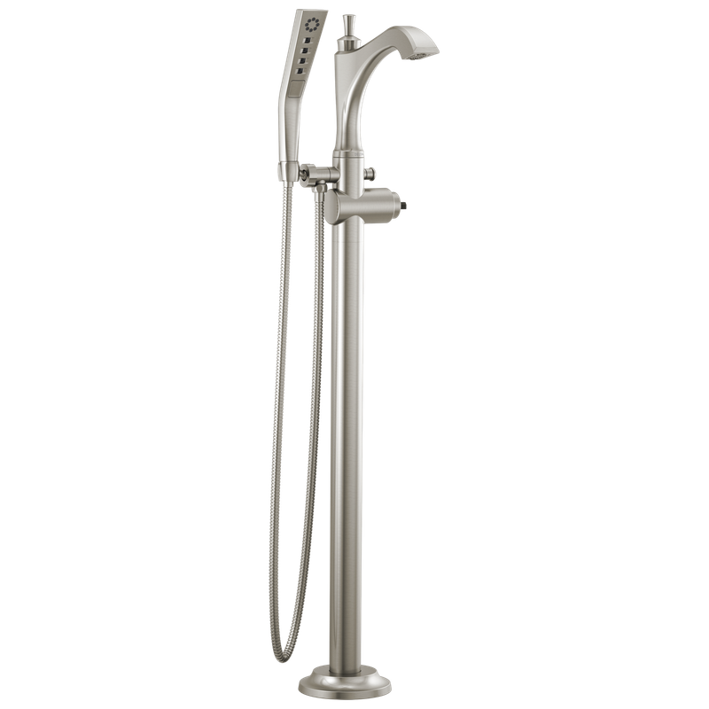 Delta Dorval™ Single Handle Floor Mount Tub Filler Trim - Less Handle