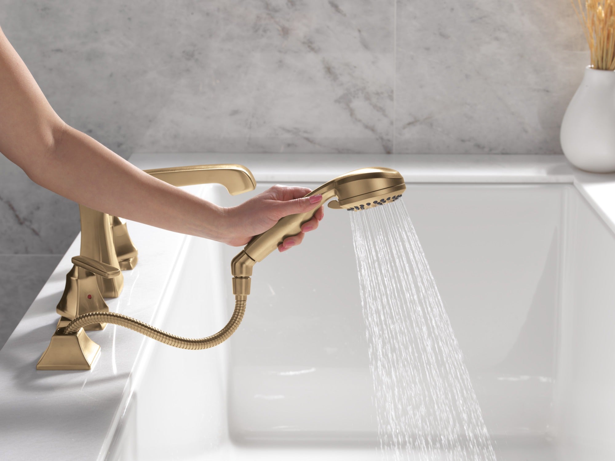 Delta Ashlyn® Roman Tub Trim with Hand Shower