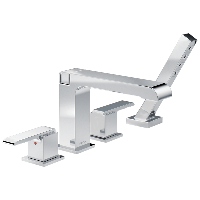 Delta Ara® Roman Tub with Hand Shower Trim