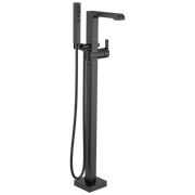 Delta Ara® Single Handle Floor Mount Tub Filler Trim with Hand Shower