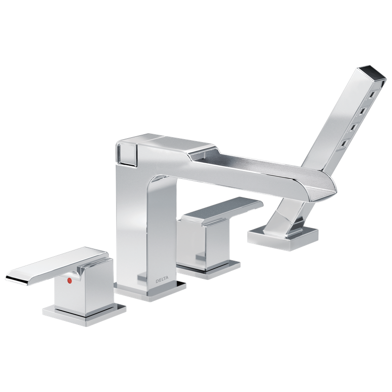 Delta Ara® Channel Roman Tub With Hand Shower Trim