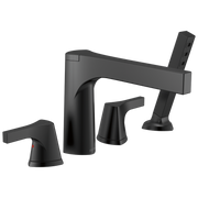 Delta Zura® 4-hole Roman Tub with Handshower Trim