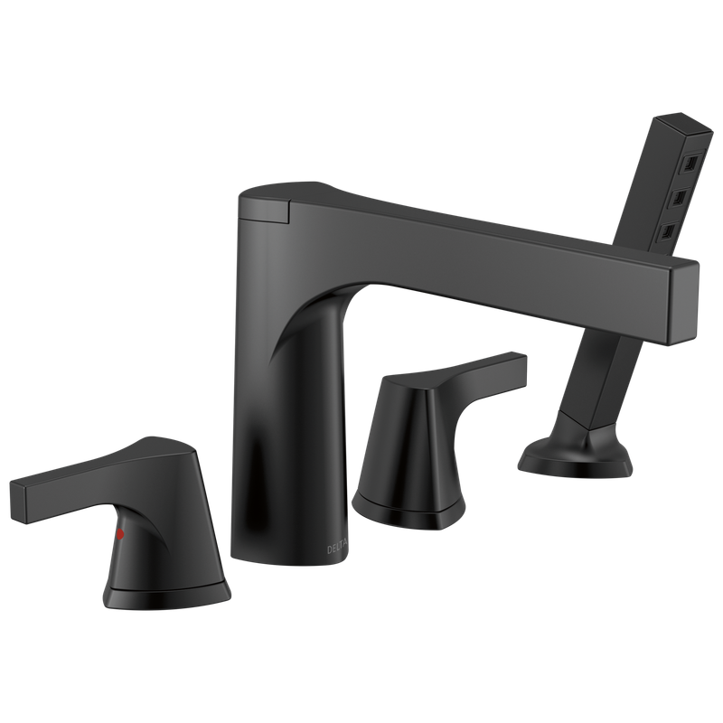 Delta Zura® 4-hole Roman Tub with Handshower Trim