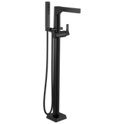 Delta Zura® Single Handle Floor Mount Tub Filler Trim with Hand Shower