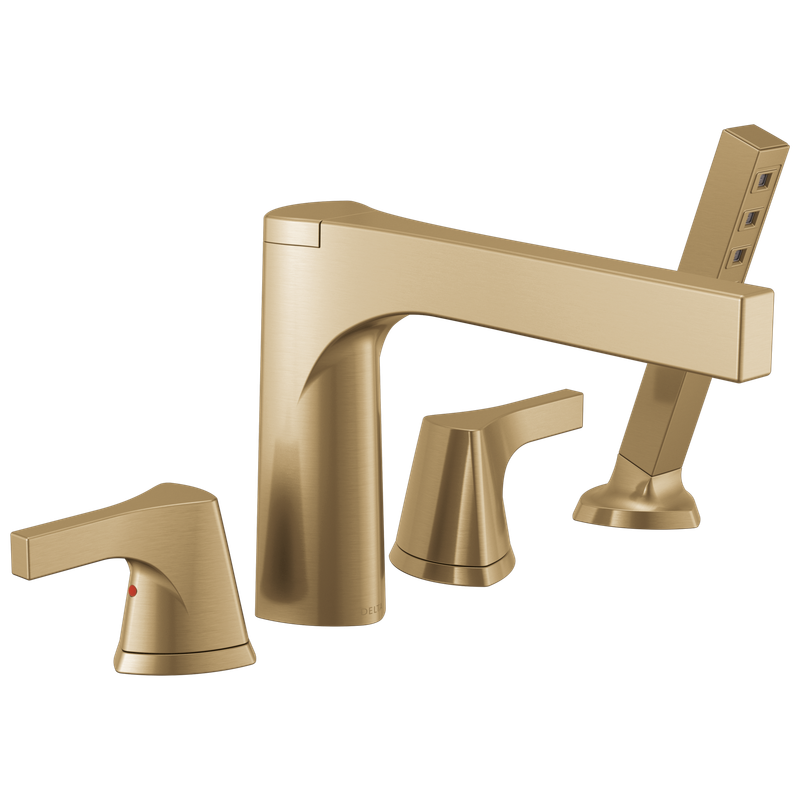 Delta Zura® 4-hole Roman Tub with Handshower Trim