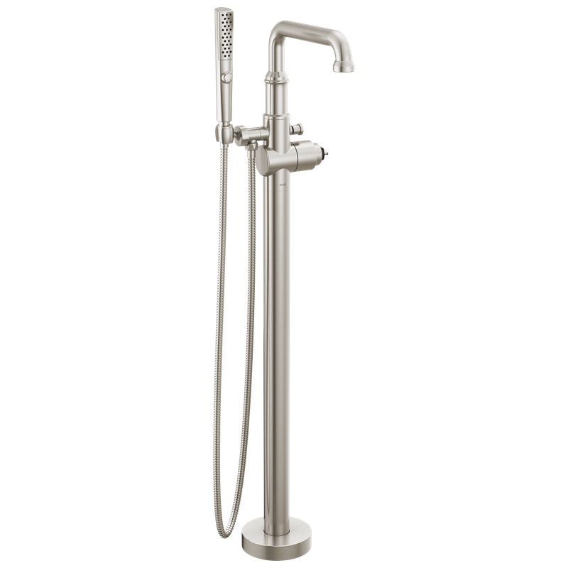 Delta Broderick® Floor Mount Tub Filler Trim- Less Handle