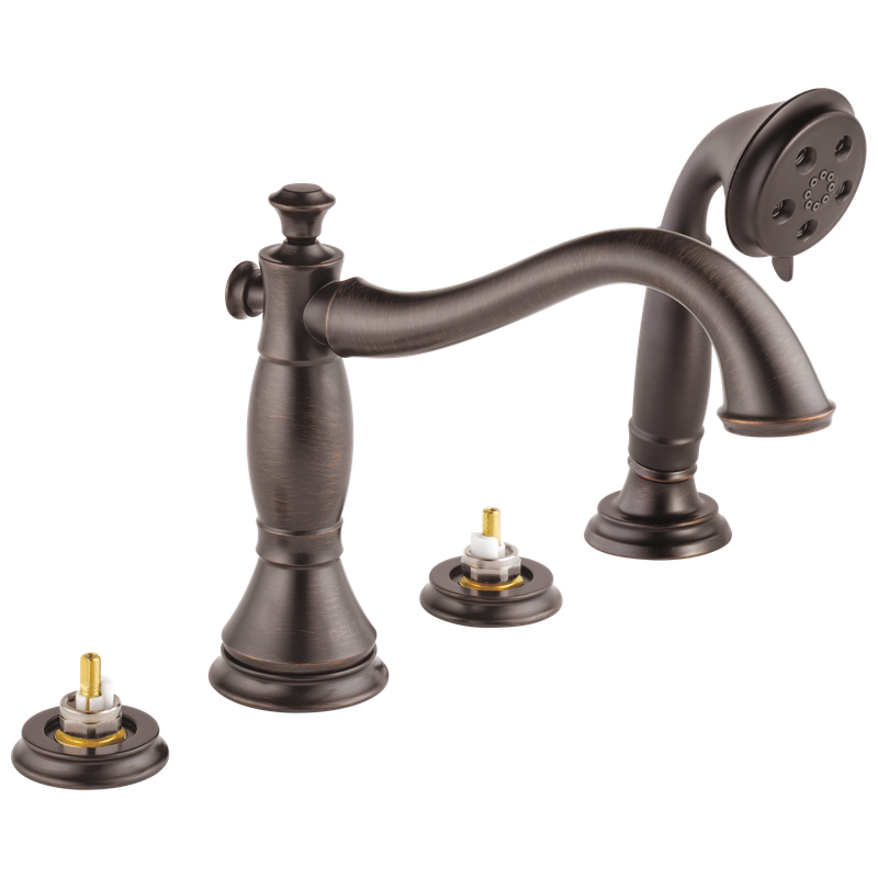Delta Cassidy® Roman Tub with Hand Shower Trim - Less Handles