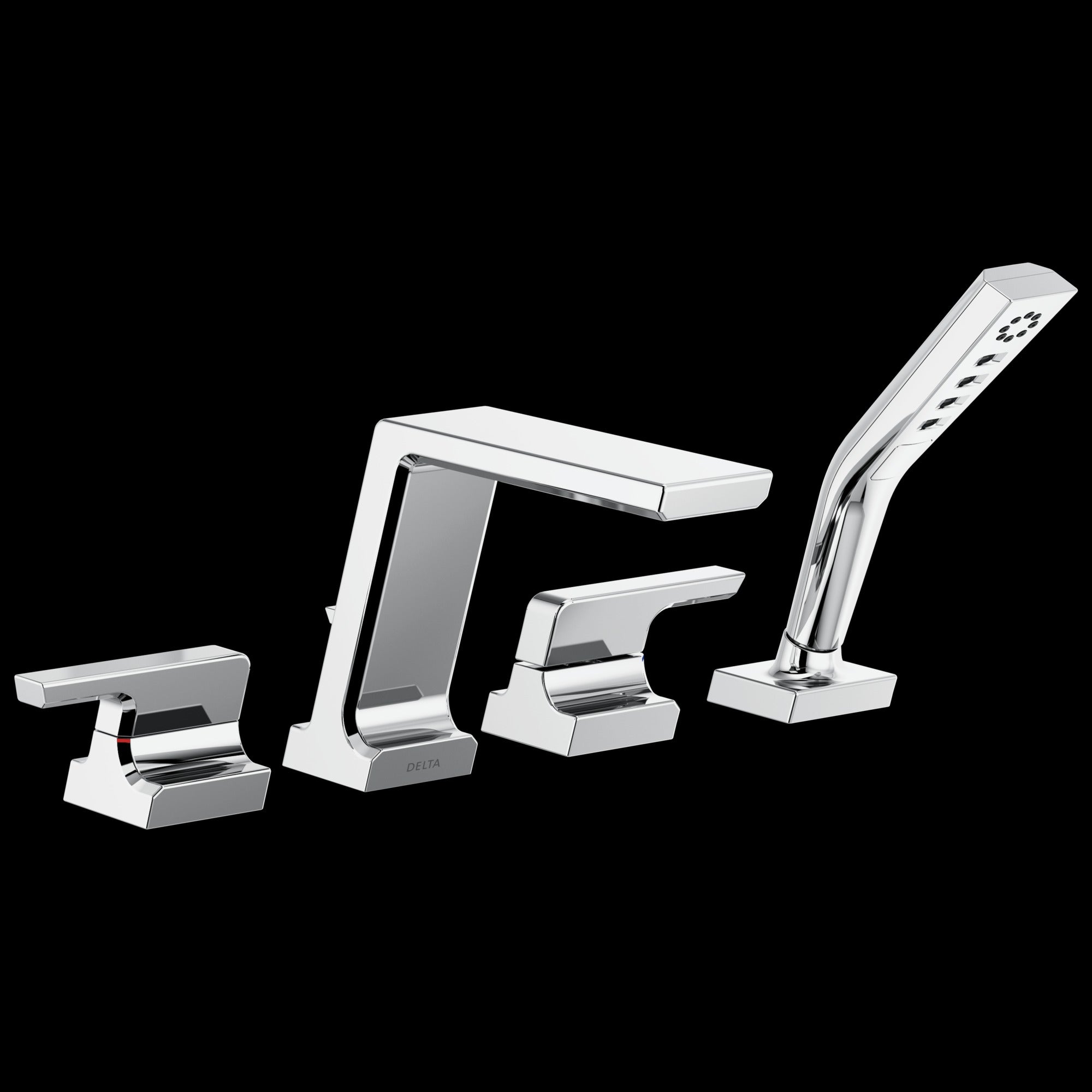 Delta Pivotal® Roman Tub with Hand Shower Trim