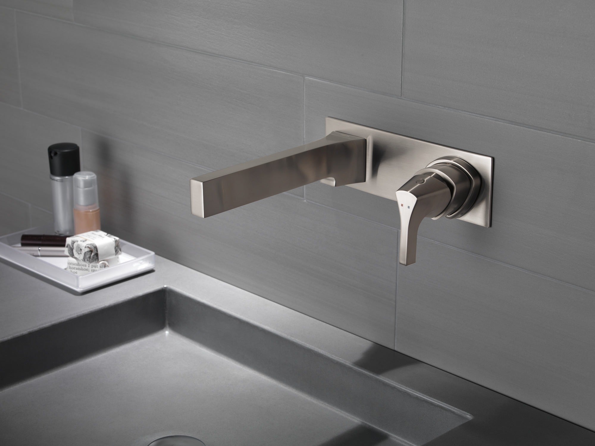 Delta Zura® Single Handle Wall Mount Bathroom Faucet Trim